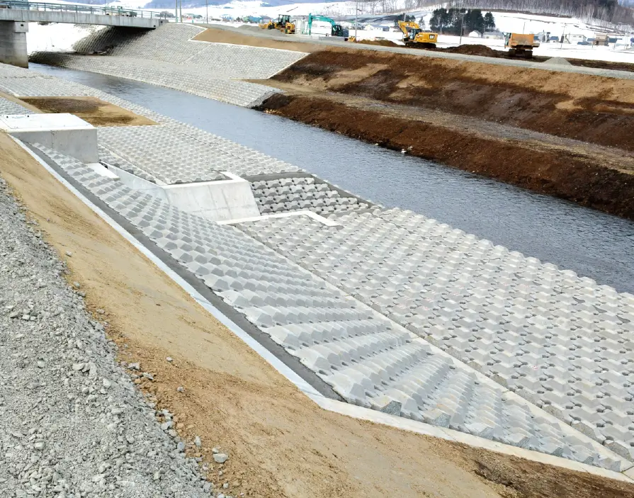剣淵川改修工事剣淵川地区