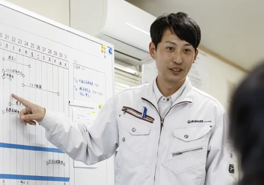 建物ができる工程を楽しみたくて施工管理へ