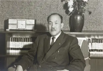 初代代表取締役社長　盛永　要